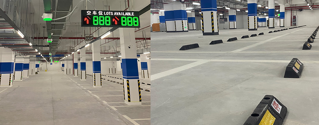 某医院地下车库车位诱导系统项目施工与交付